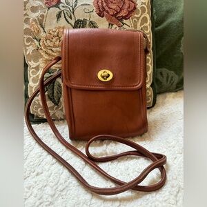 Vintage Coach Scooter Bag British Tan 9893